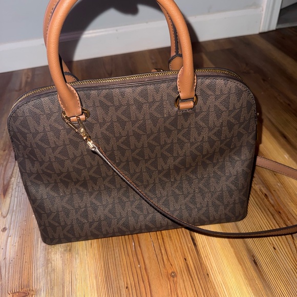 Michael Kors Dark Brown Satchel - Picture 2 of 5